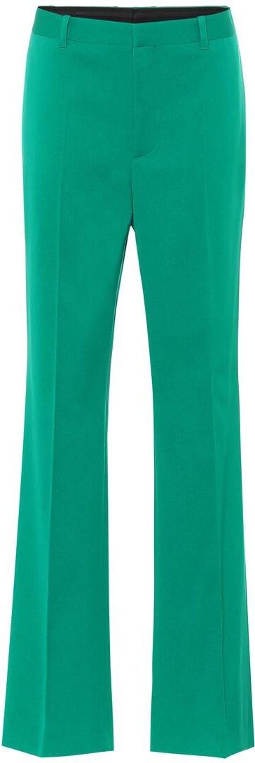Balenciaga High-rise stretch-wool straight pants