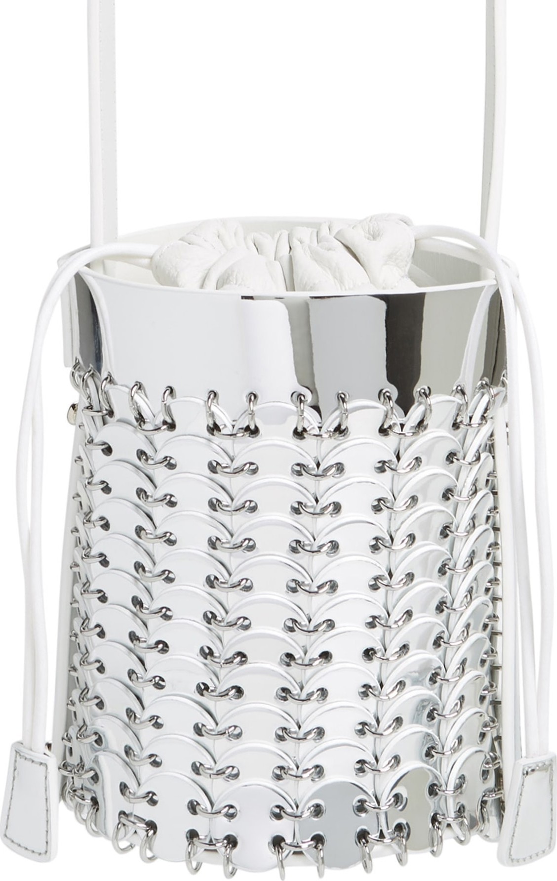 Paco Rabanne Mini Metallic Bucket Bag