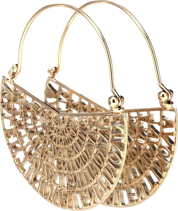 Valentino Valentino Garavani logo hoop earrings