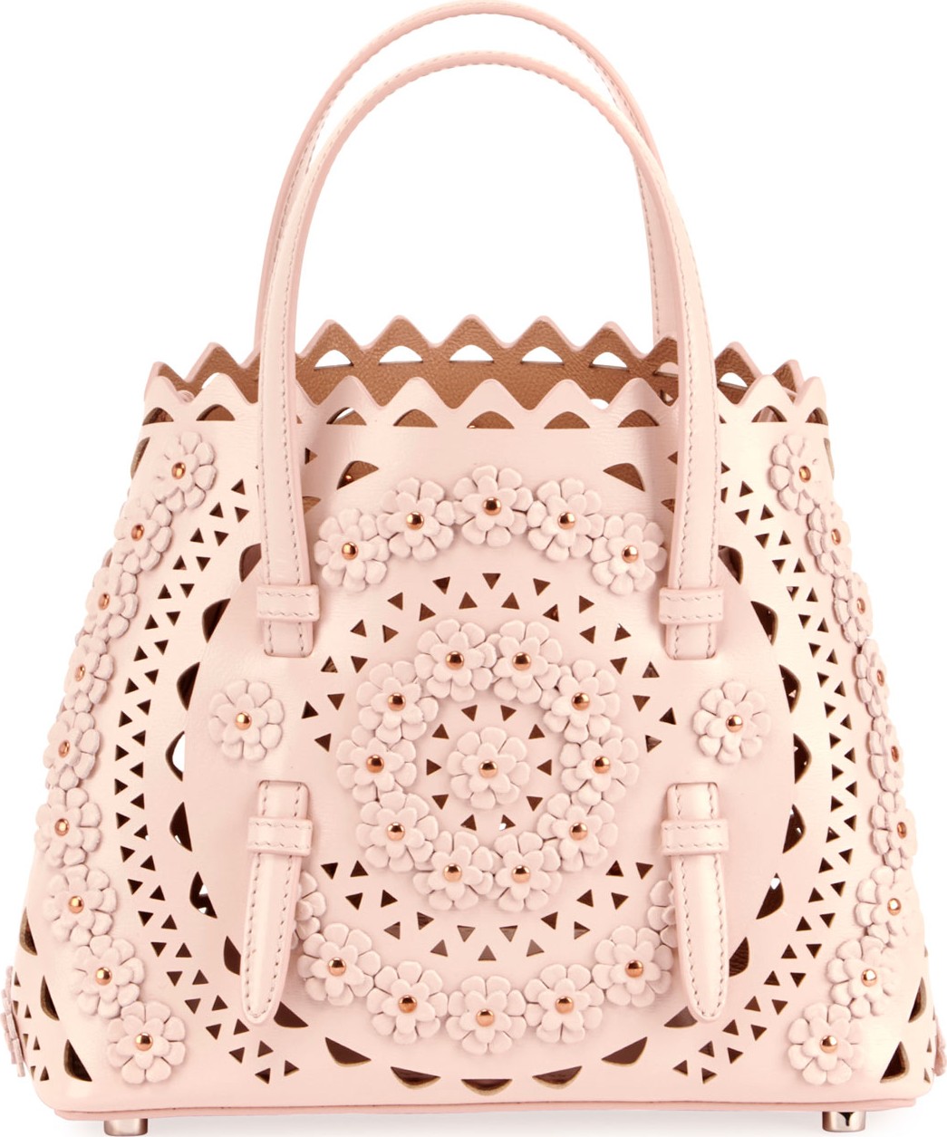 Alaïa Mina Mini Cuir Lux Crossbody Bag