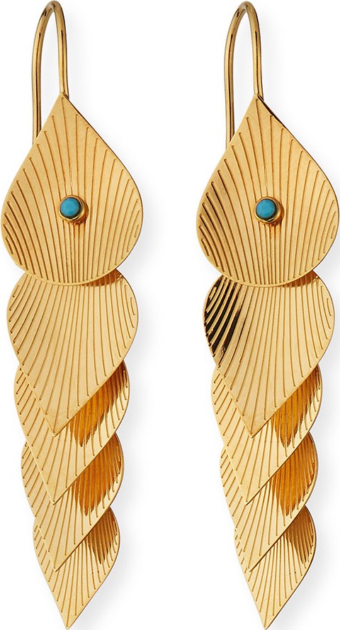 GAS Bijoux Multi-Drop Earrings w/ Crystals