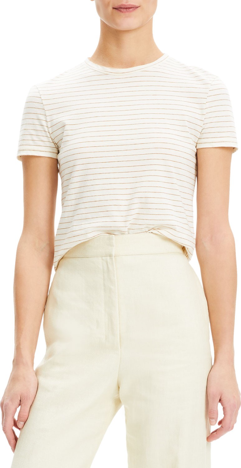 Theory Tiny Tee 2 Shima Stripe Organic Cotton Top
