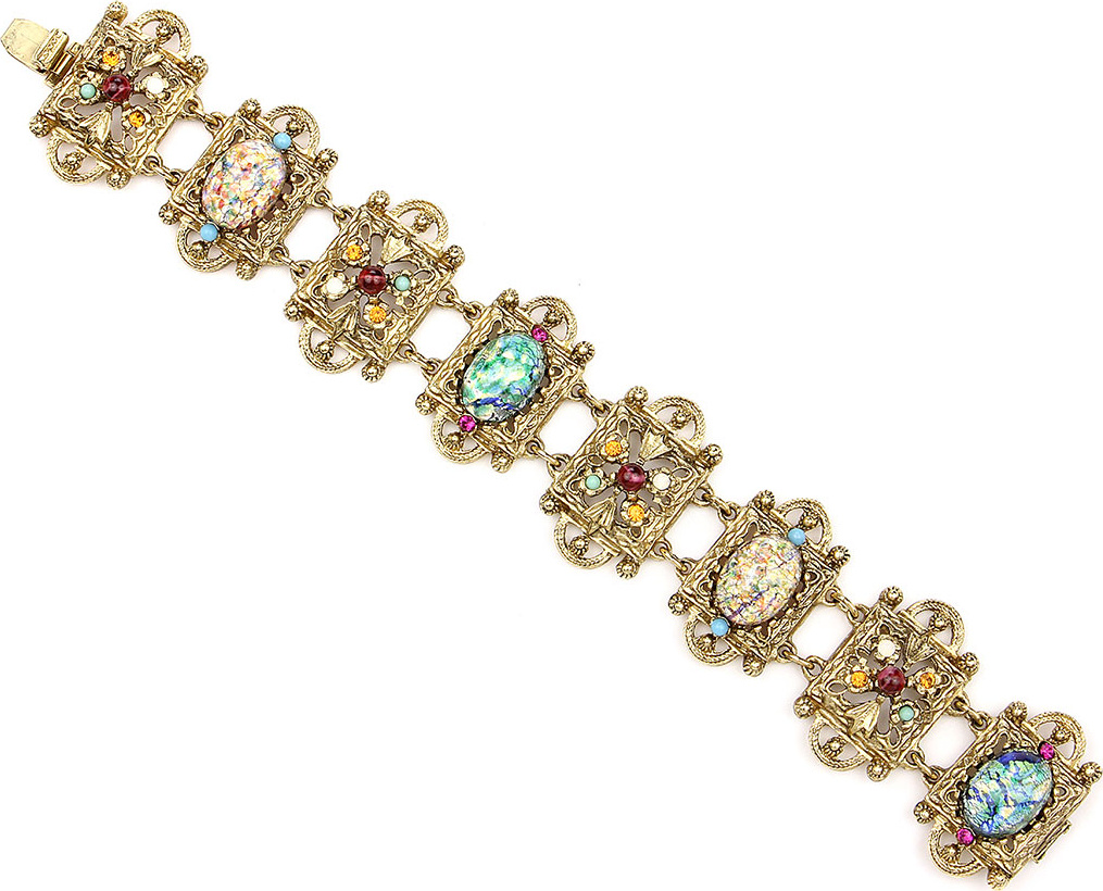 Ben-Amun Multicolor Stone Station Bracelet