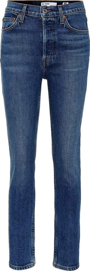 RE/DONE Mid Rise Kick Flare Crop jeans