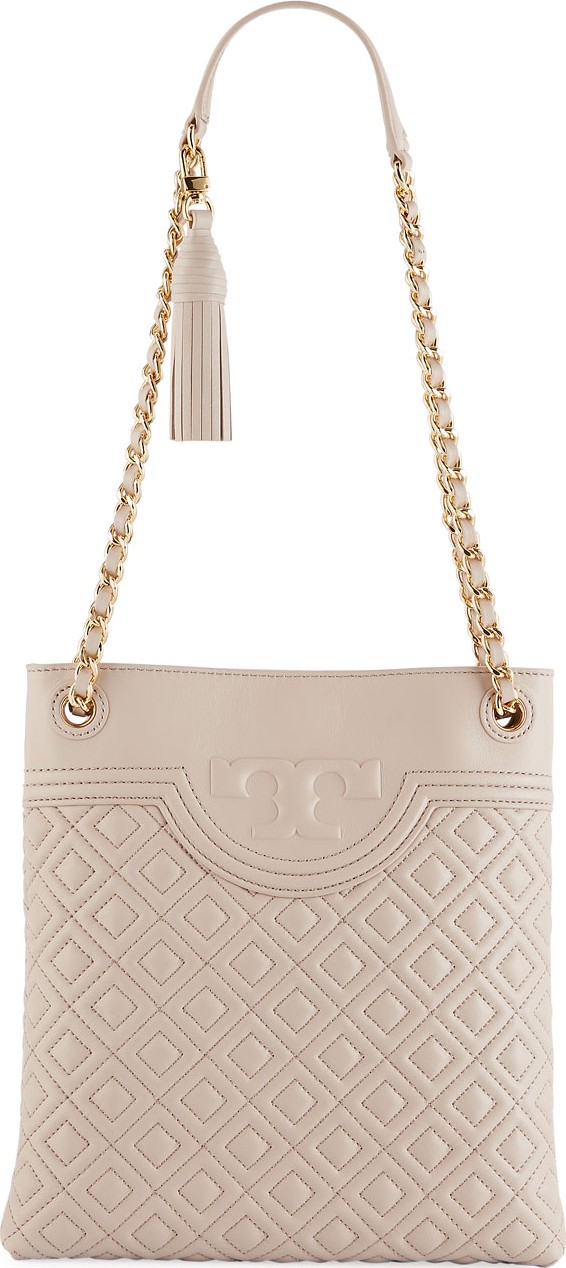 Tory Burch Fleming Diamond-Quilted Swing-Pack Tote Bag - Golden Hardware