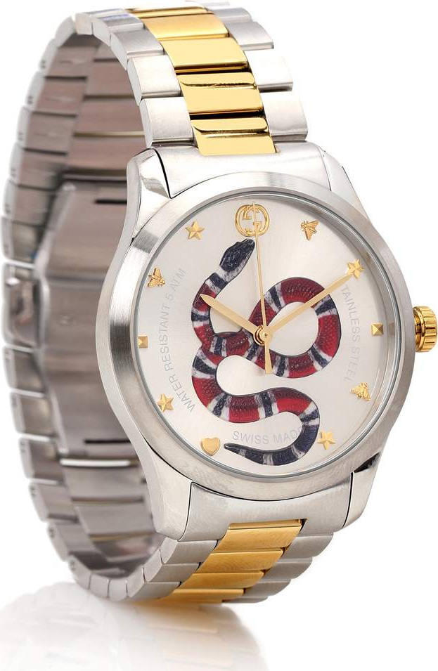 Gucci G-Timeless 38mm stainless steel watch