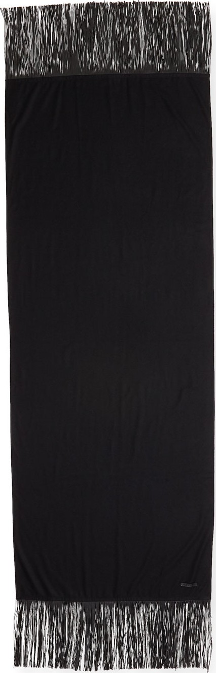 Givenchy Cashmere Scarf w/ Leather Fringe