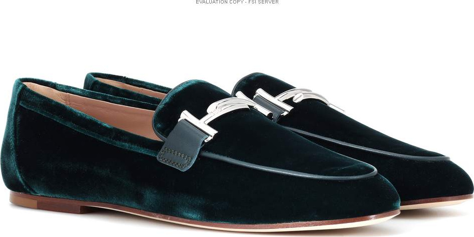 Tod's Exclusive to mytheresa – Double T velvet loafers