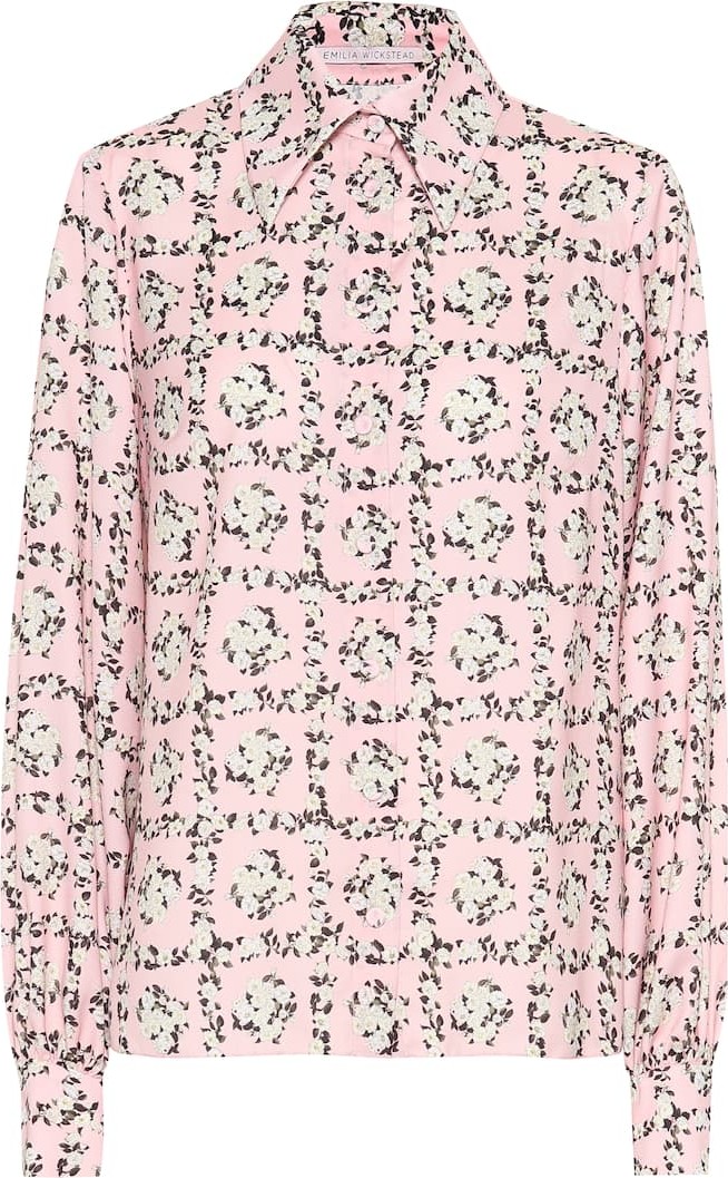 Emilia Wickstead Petula floral crêpe shirt