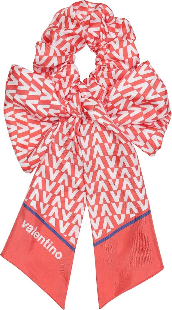 Valentino Exclusive to Mytheresa – Printed silk-twill scrunchie