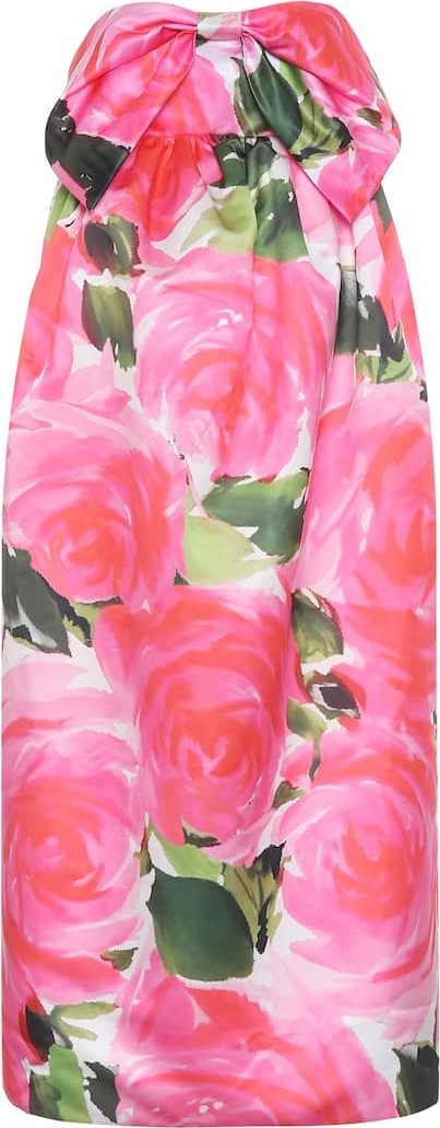 Richard Quinn Floral satin dress