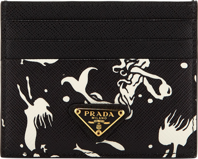 Prada Saffiano Printed Card Case