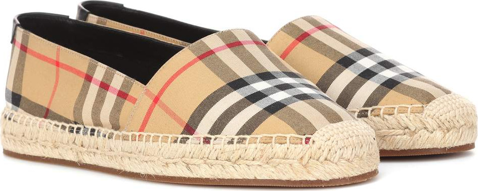 Burberry London England Check canvas espadrilles