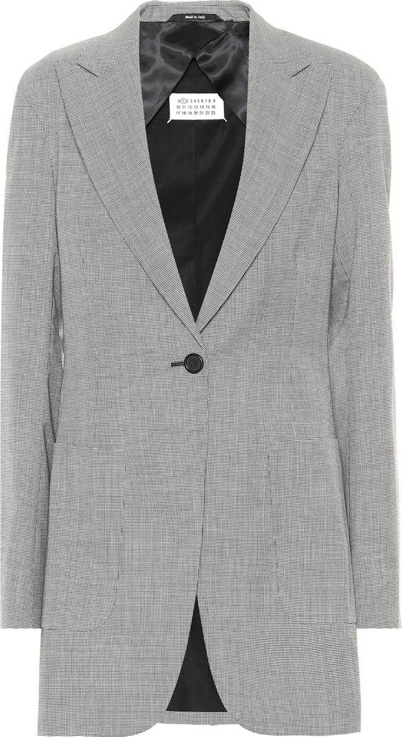 Maison Margiela Houndstooth wool blazer