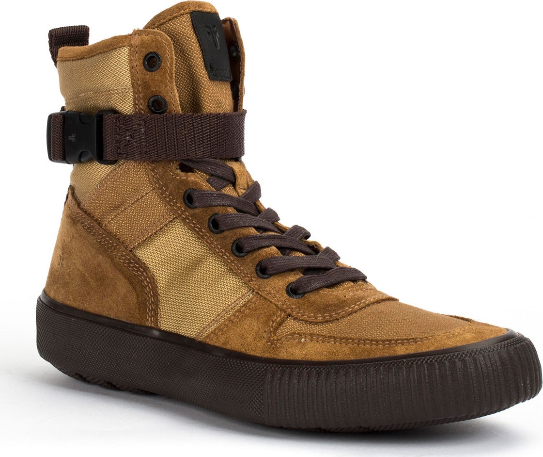 Frye Men's Canvas and Suede Combat Sneakers