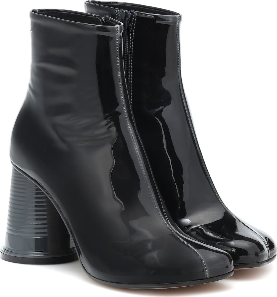 MM6 Maison Margiela Patent leather ankle boots
