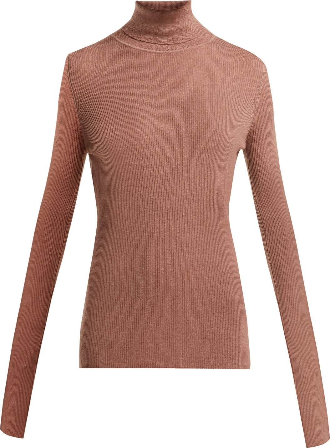 Raey Roll-neck fine-rib cashmere sweater