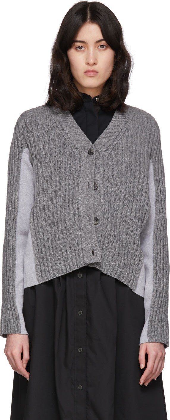 Maison Margiela Grey Shadow Cardigan