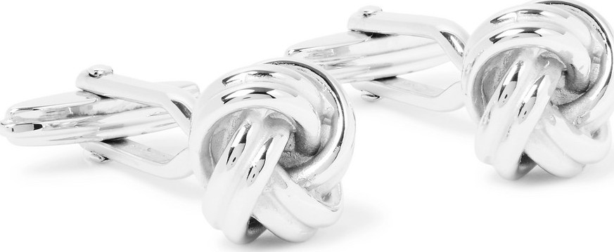 Lanvin Rhodium-Plated Cufflinks