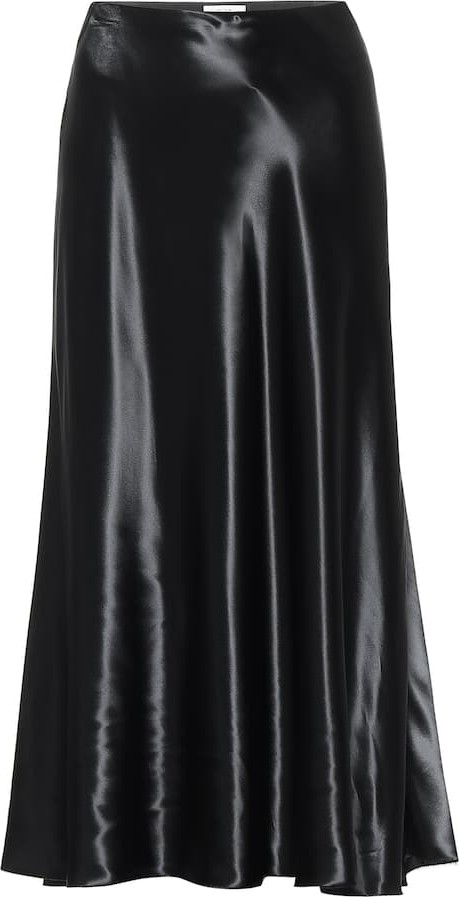 THE ROW Medela satin midi skirt