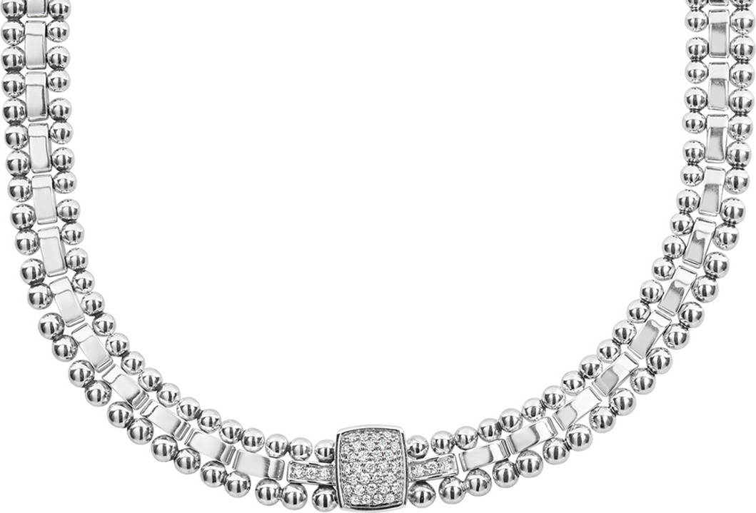 LAGOS Caviar Spark Diamond Collar Necklace