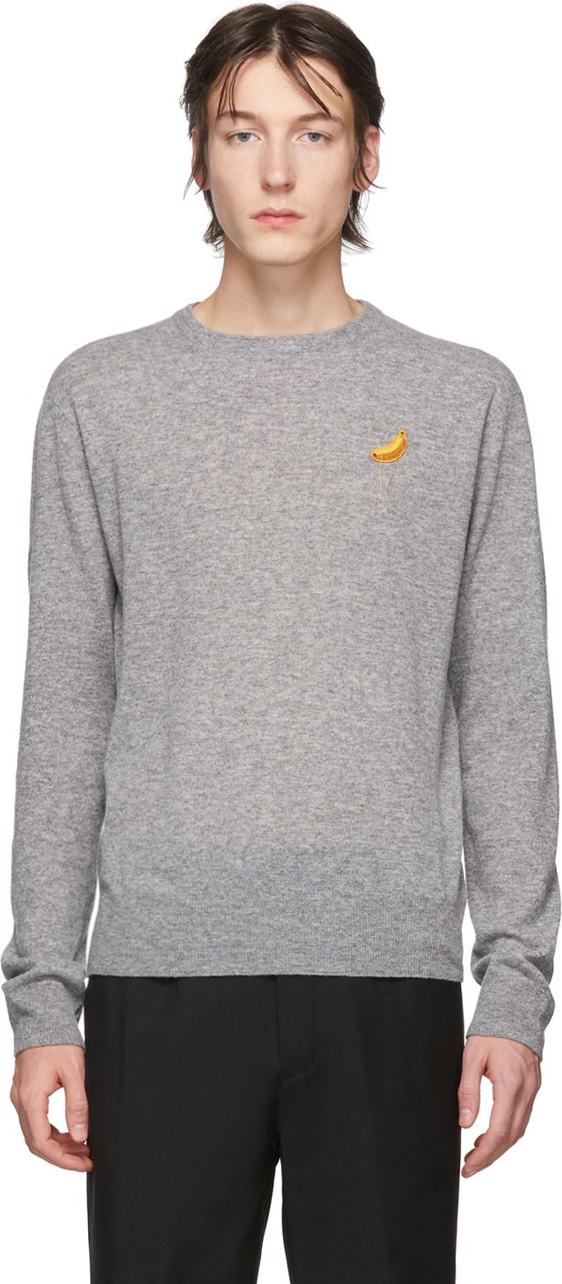 Acne Studios Grey Niale Fruit Sweatshirt