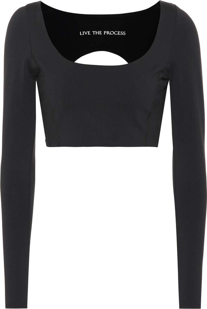 LIVE THE PROCESS Transcend stretch-jersey top