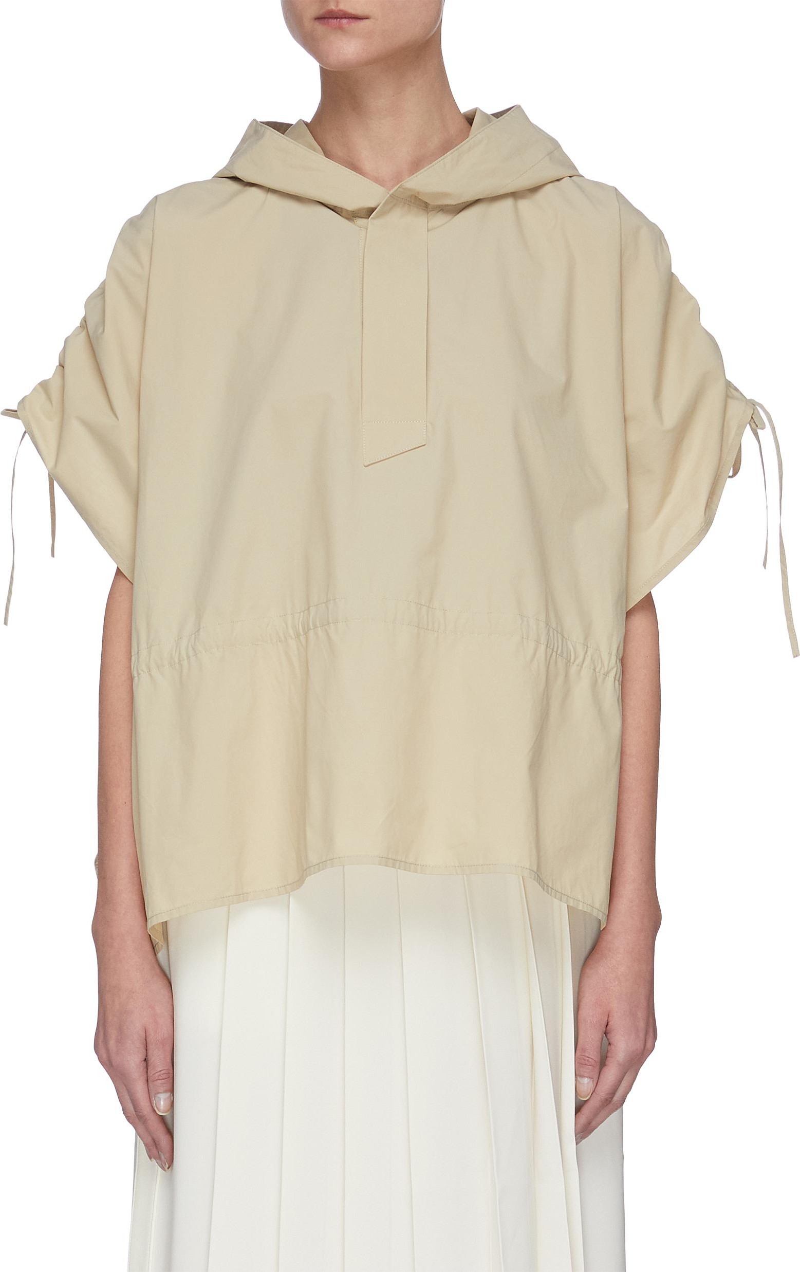 Sans Titre Hooded drawstring top