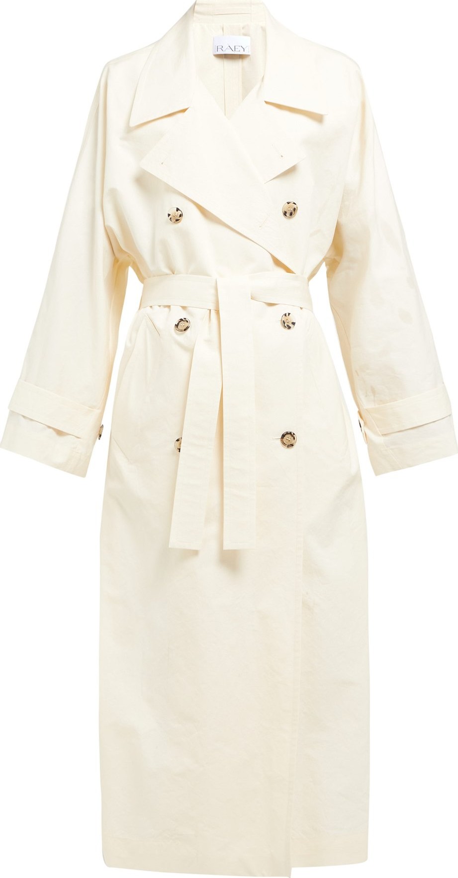 Raey Papery cotton-blend long trench coat