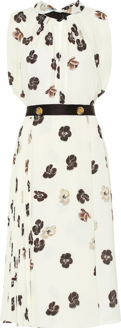 Prada Floral sablé midi dress