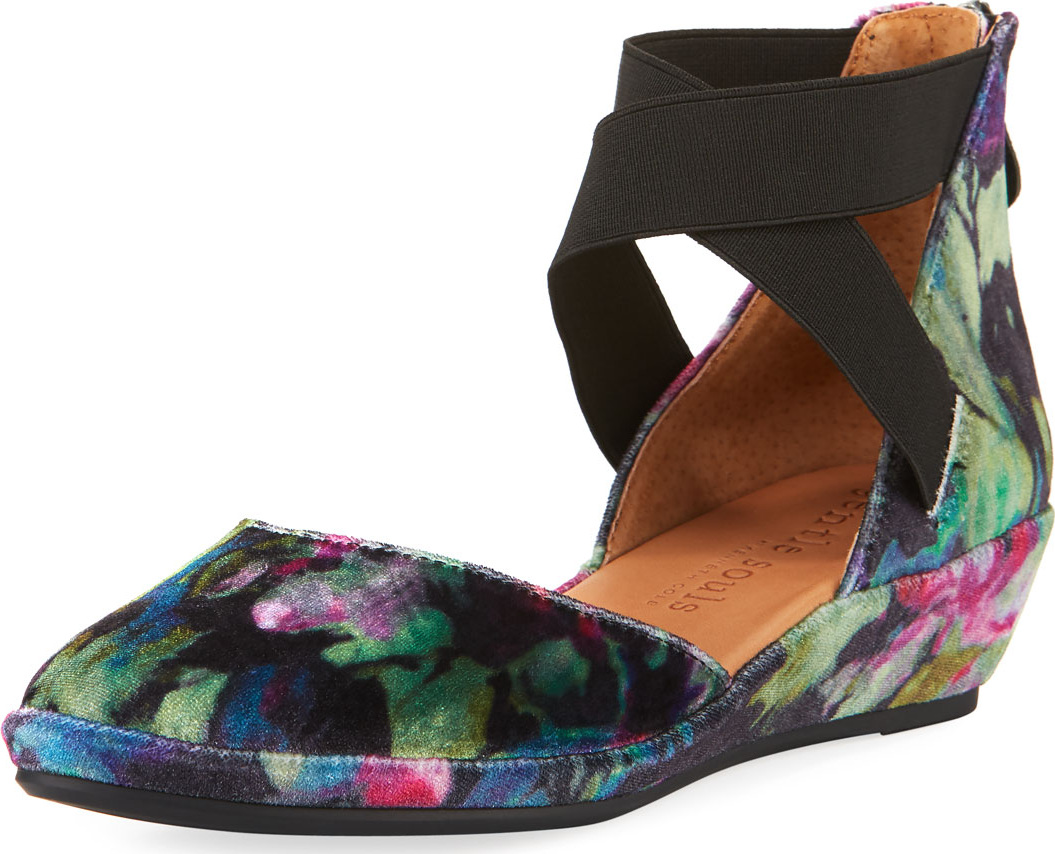 Gentle Souls Noa Velvet Demi-Wedge Ballet Flat