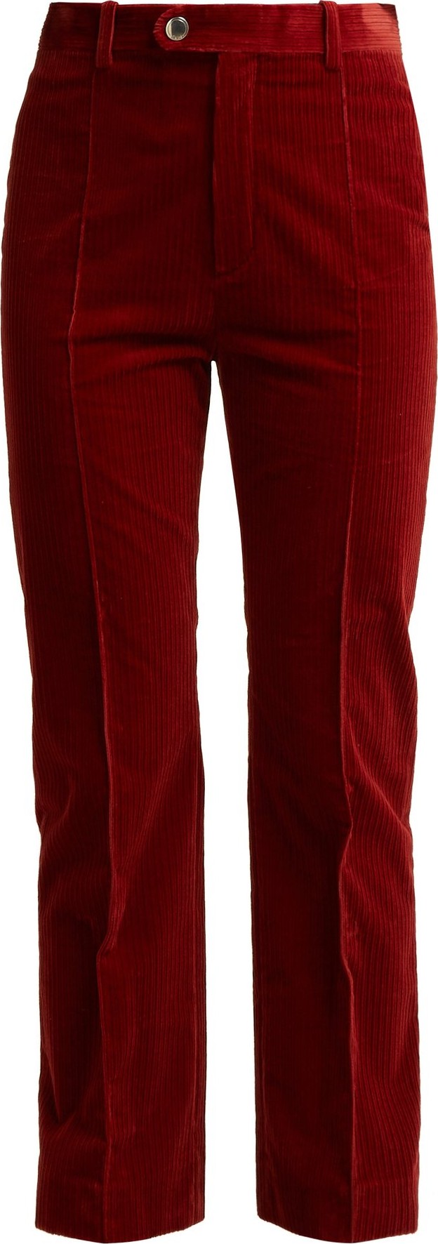 Chloe Mid-rise cotton-blend corduroy trousers
