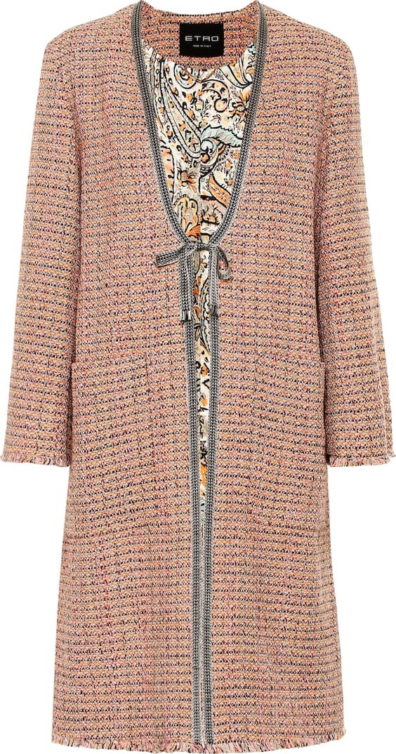 Etro Cotton-blend tweed coat