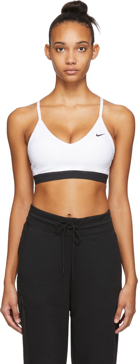 Nike White Indy Bra