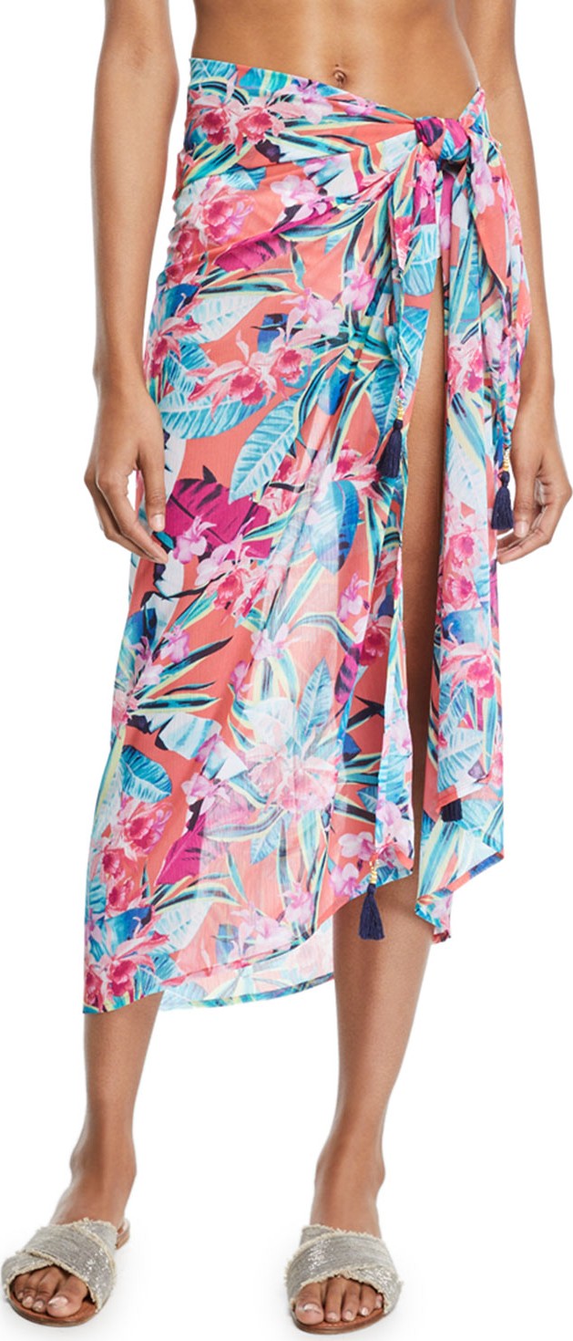 Tommy Bahama Orchid Grove Printed Coverup Pareo