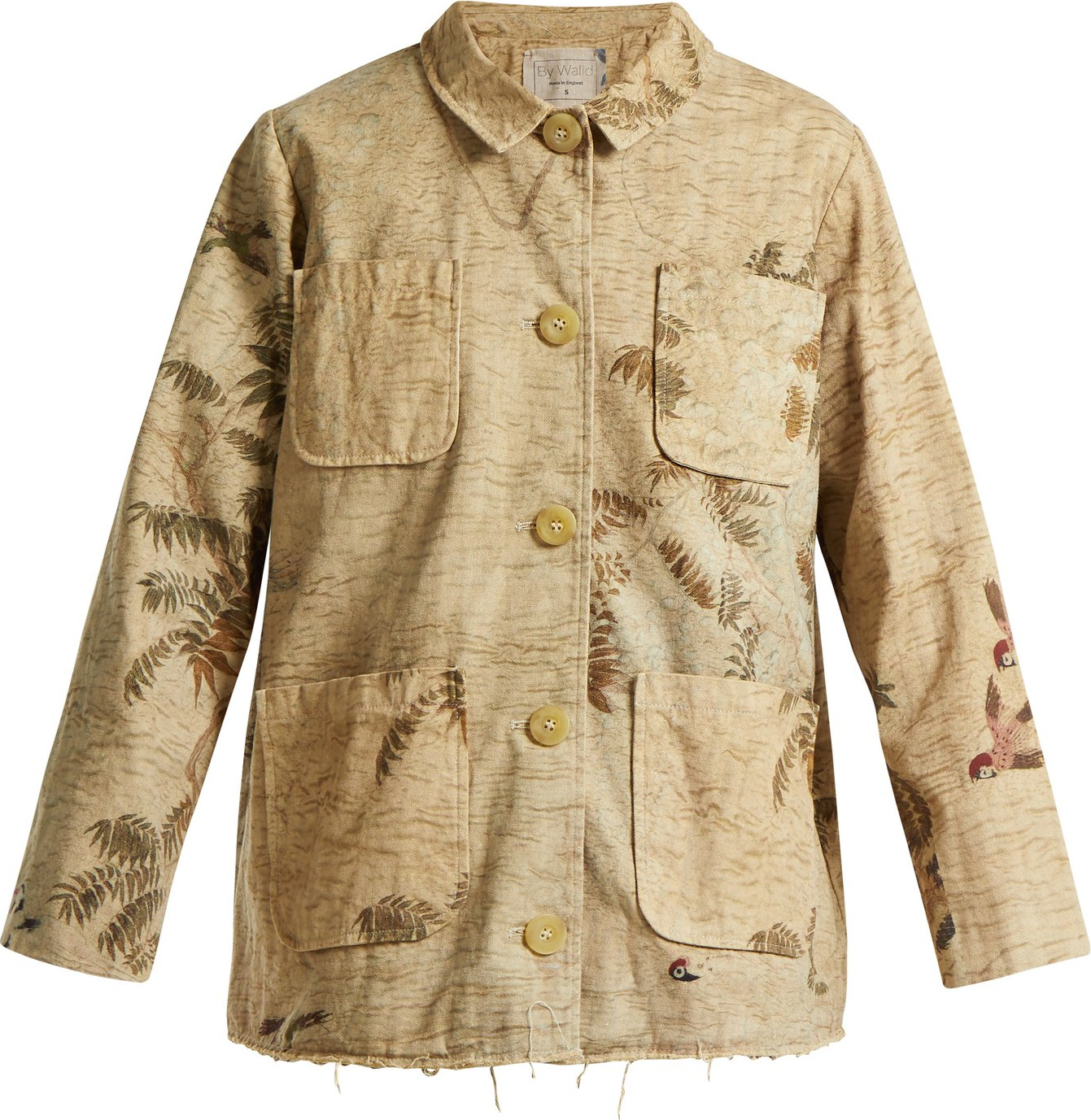 By Walid Hazy-Jungle print cotton-canvas jacket