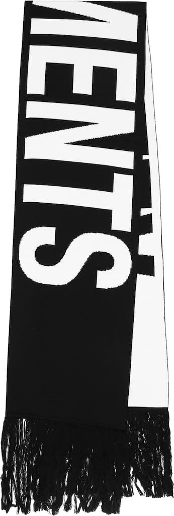 Vetements Logo merino-wool scarf