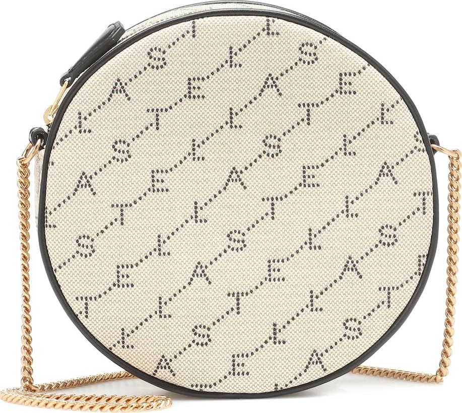 Stella McCartney Mini Round Monogram shoulder bag