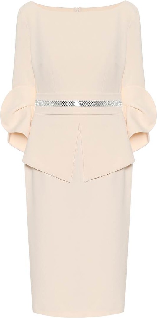 Safiyaa Stretch-crêpe midi dress