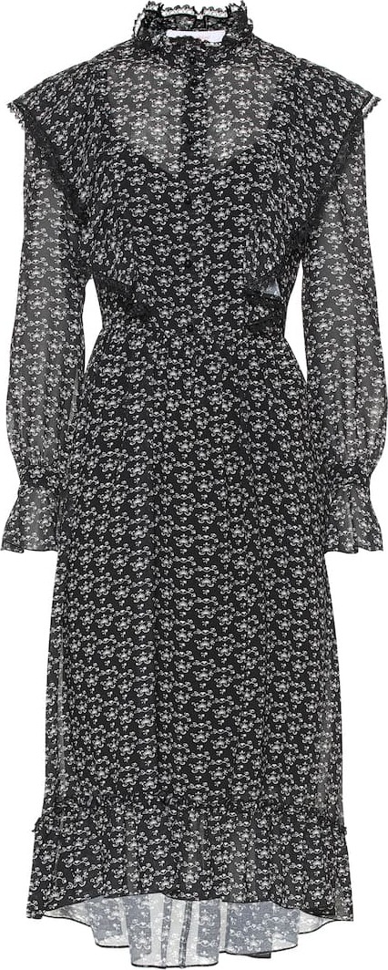See By Chloé Printed crêpe midi dress
