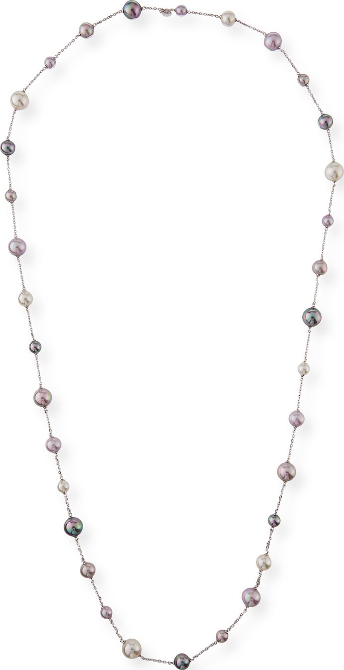 Majorica Multihued Manmade Pearl Chain Necklace, 43