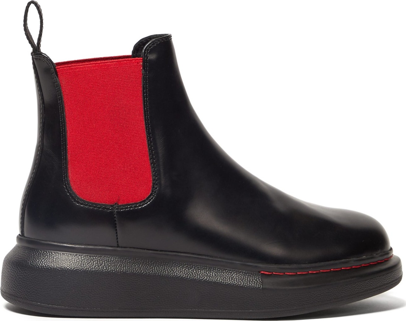 Alexander McQueen Raised-sole leather chelsea boots