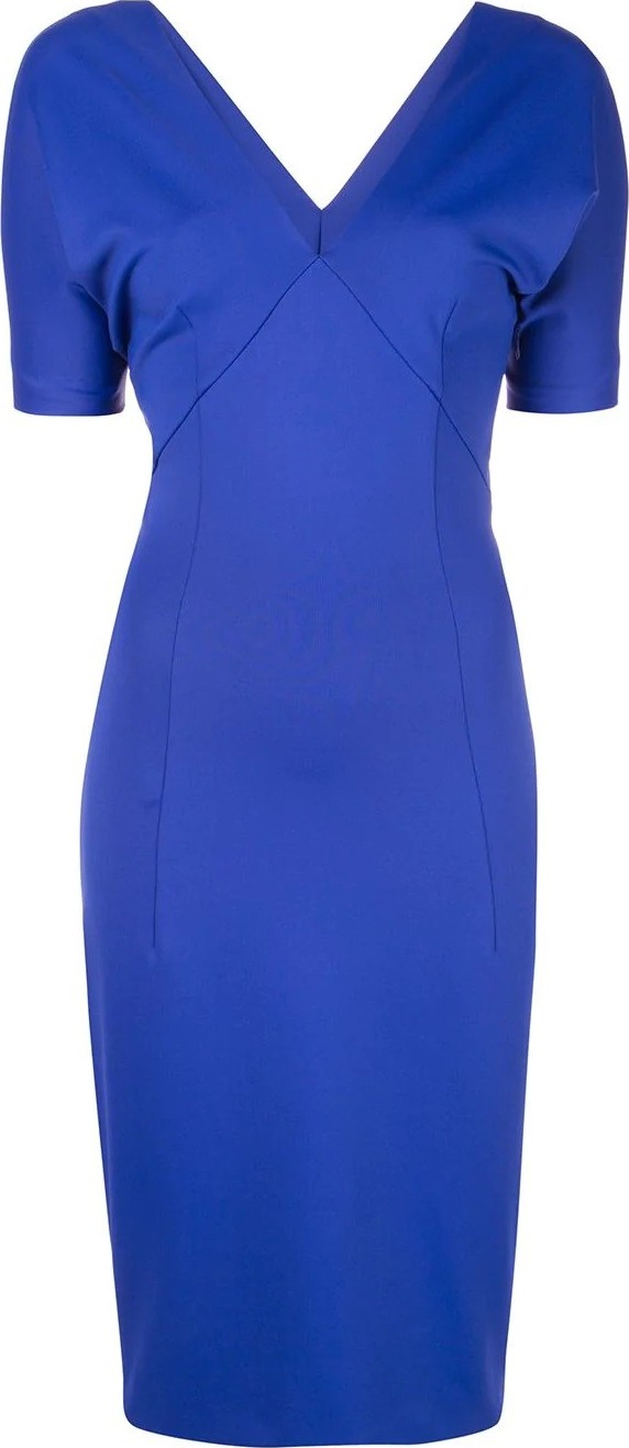 Haider Ackermann V-neck fitted dress