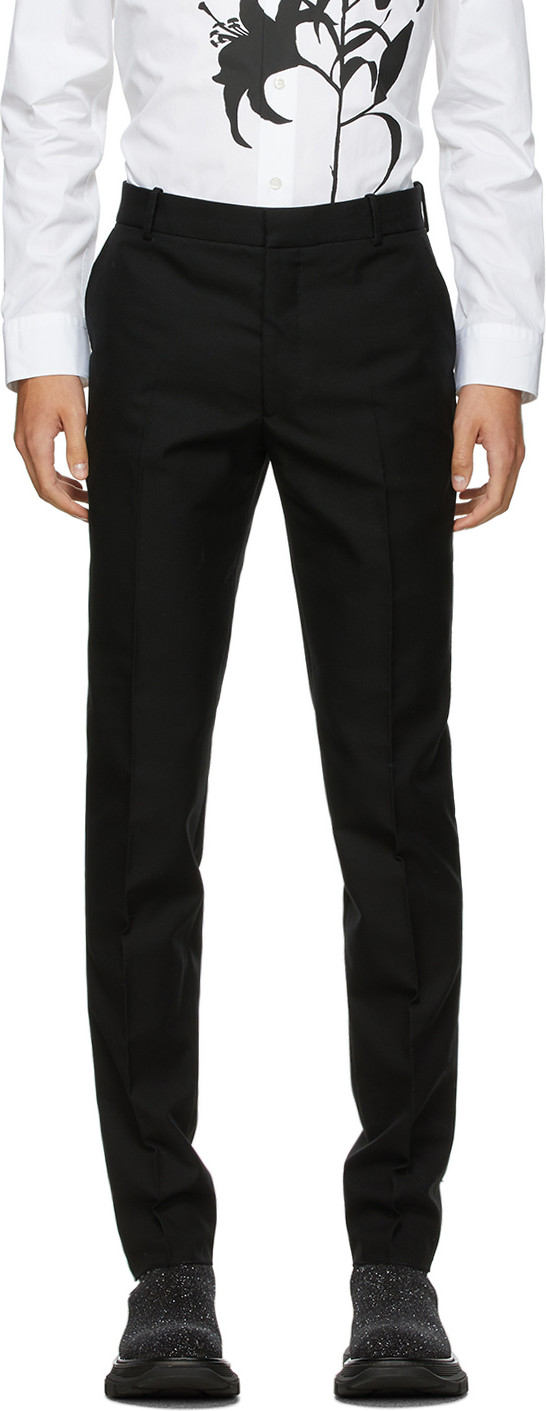 Alexander McQueen - Black Classic 17cm Trousers