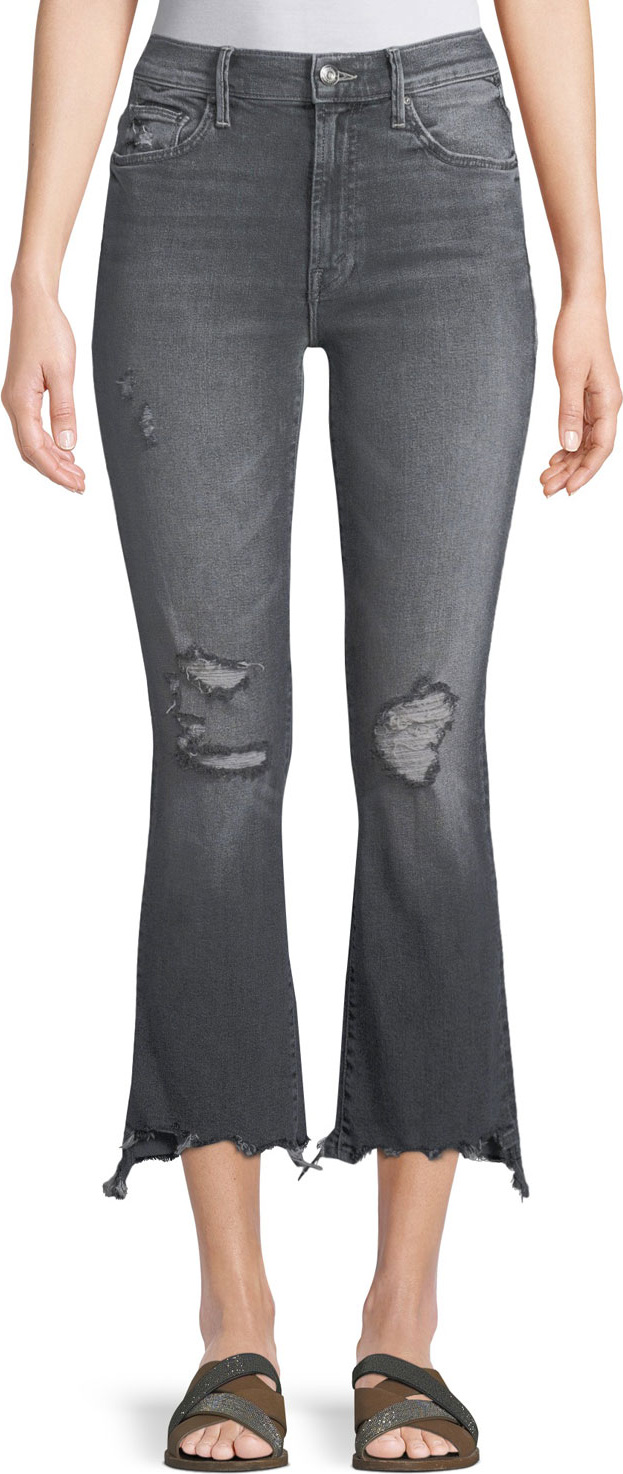 MOTHER Insider Crop Step Chew Jeans