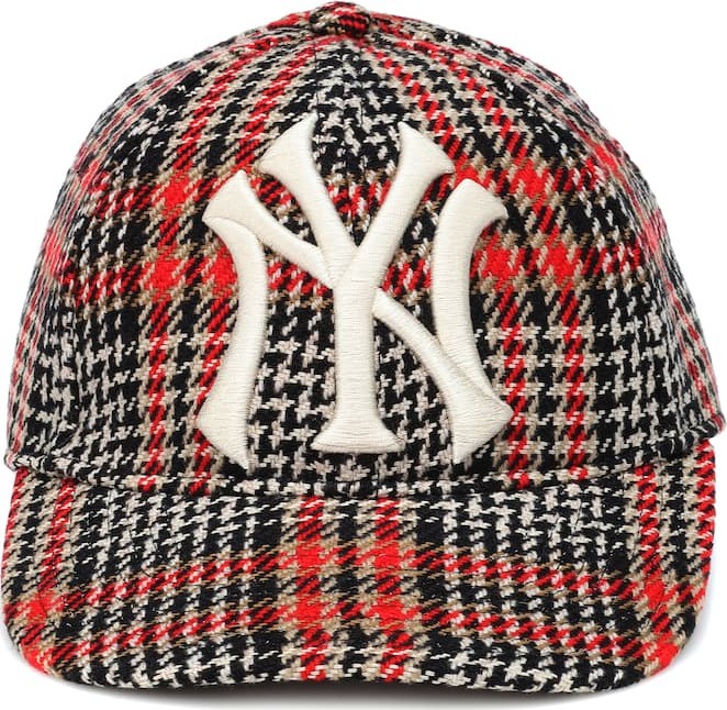 Gucci NY Yankees houndstooth baseball cap