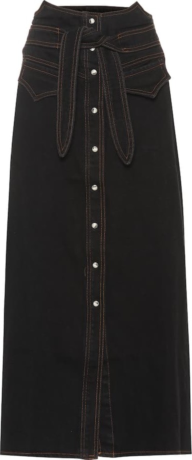 Nanushka Alma denim skirt