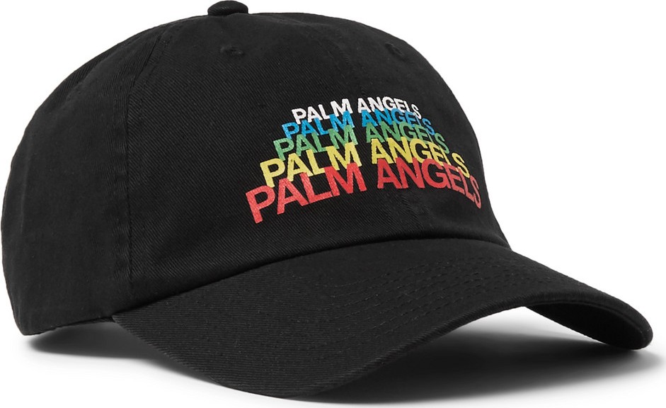 Palm Angels Logo-Print Cotton-Twill Baseball Cap