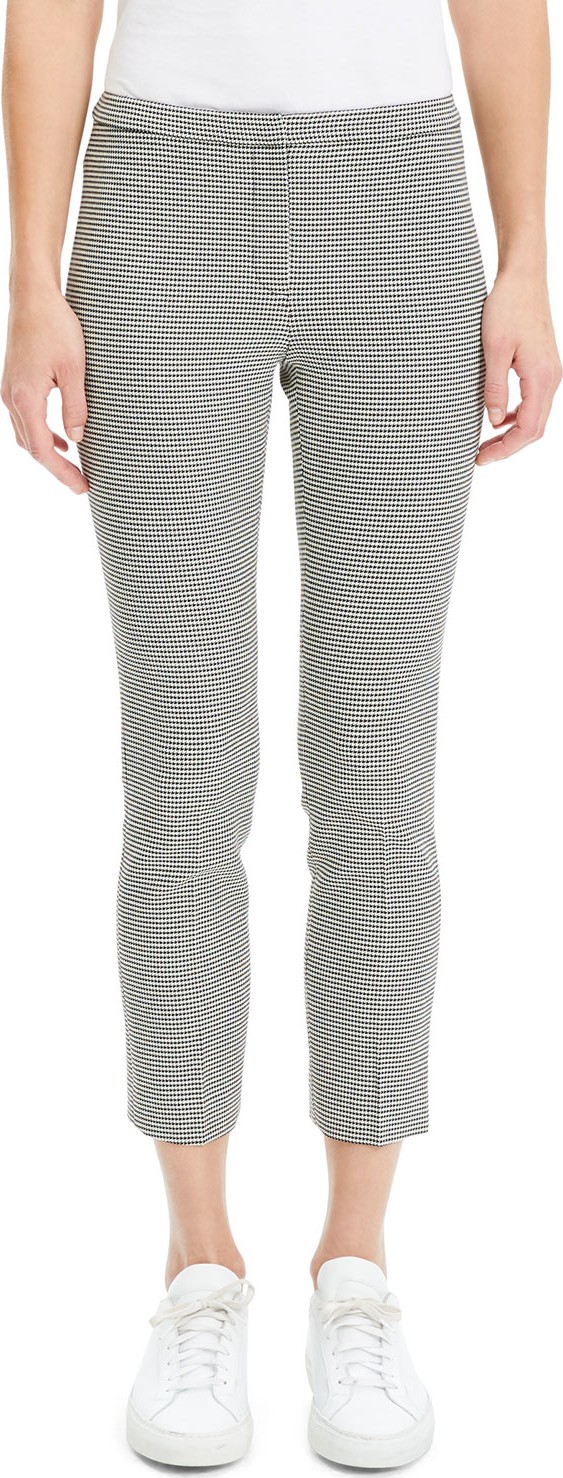 Theory Classic Skinny Houndstooth Pants
