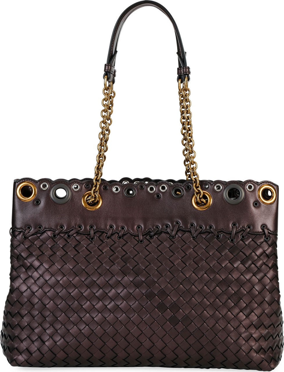 Bottega Veneta Small Lace Intrecciato Tote Bag